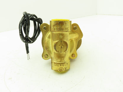 Skinner Lancer 2LF2HB4217 Brass Solenoid Valve 2-Way NC 120V 125 PSI 1/2" NPT