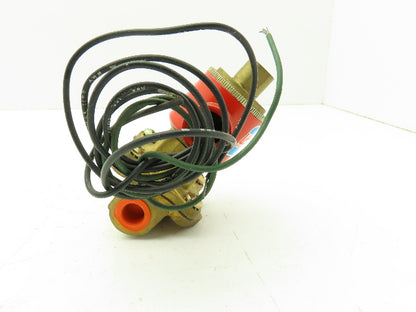 Skinner Lancer 4LB1HB3125 Brass Solenoid Valve 2-Way NO 125 PSI  120V 3/8" NPT