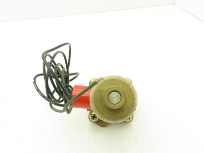 Skinner Lancer 4LB1HB3125 Brass Solenoid Valve 2-Way NO 125 PSI  120V 3/8" NPT