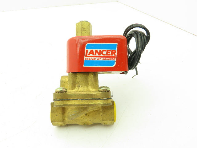 Skinner Lancer 2LB1HBG4125N Brass Solenoid Valve 2-Way NO 24VDC 125 PSI 1/2" NPT