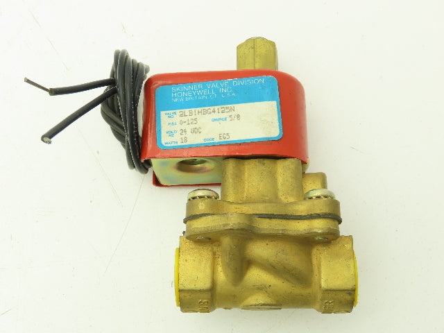 Skinner Lancer 2LB1HBG4125N Brass Solenoid Valve 2-Way NO 24VDC 125 PSI 1/2" NPT