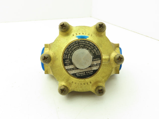 Skinner LR1XX6180 Pneumatic Remote Pilot Operated Brass Valve 1"NPT 180PSI NO