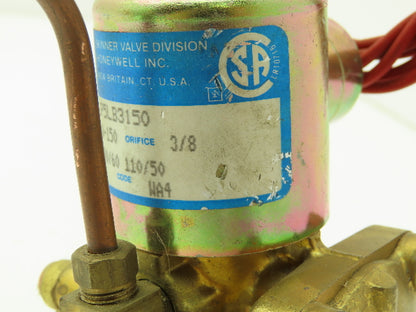Honeywell Skinner LP5LB3150 Solenoid Valve 3-Way NC 120V 10-150 PSI 3/8" NPT