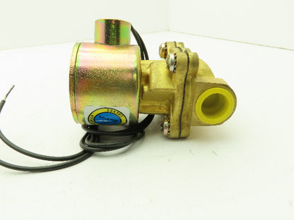 Skinner LA26GB4041 Brass Solenoid Valve 2-Way NC 12VDC 40 PSI 1/2" NPT