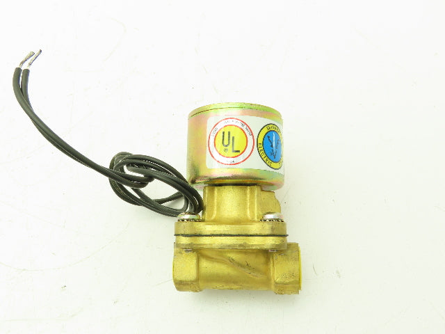 Skinner LA26GB4041 Brass Solenoid Valve 2-Way NC 12VDC 40 PSI 1/2" NPT