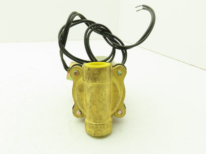 Skinner LA26GB4041 Brass Solenoid Valve 2-Way NC 12VDC 40 PSI 1/2" NPT
