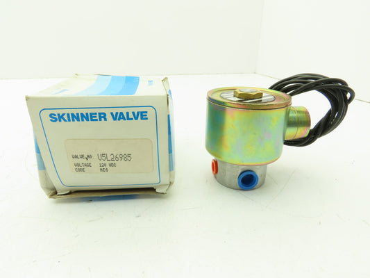 Honeywell Skinner V5L26985 Solenoid Valve 3-Way 120VDC 850 PSI 1/4" NPT NO