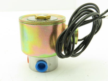 Skinner Cardox V5L26985 Solenoid Valve 3-Way 120 VDC 850 PSI 1/4" NPT NO