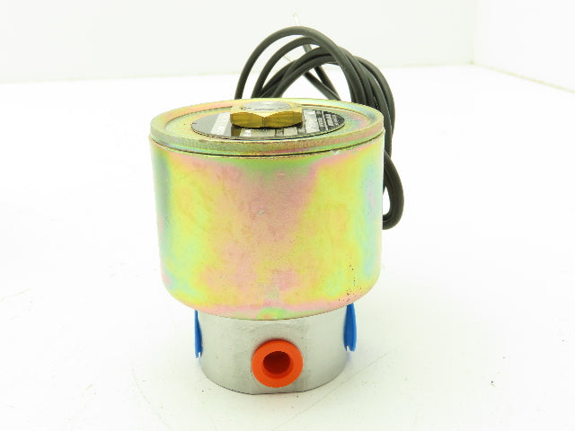 Skinner Cardox V5L26985 Solenoid Valve 3-Way 120 VDC 850 PSI 1/4" NPT NO
