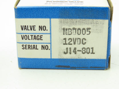 Honeywell Skinner MBD005 Micro Miniature Air Solenoid Valve 12 VDC 150 PSI