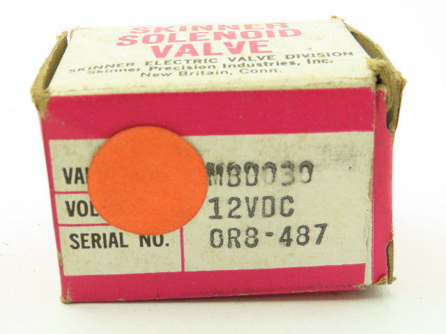 Honeywell Skinner MBD030 Solenoid Valve 3-Way NC 12VDC 150 PSI 1/16" NPT