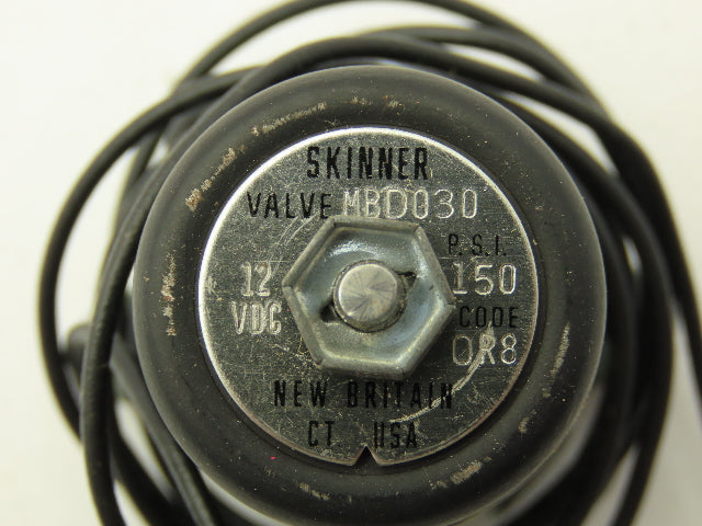 Honeywell Skinner MBD030 Solenoid Valve 3-Way NC 12VDC 150 PSI 1/16" NPT