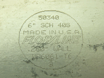 Flowline 6" Butt Weld 45° Elbow Pipe Fitting SCH 40S Aluminum