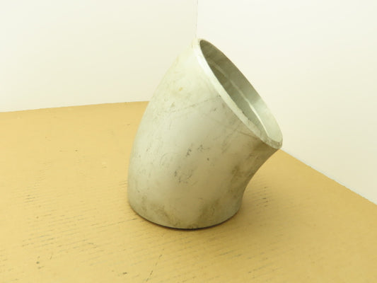 Flowline 6" Butt Weld 45° Elbow Pipe Fitting SCH 40S Aluminum