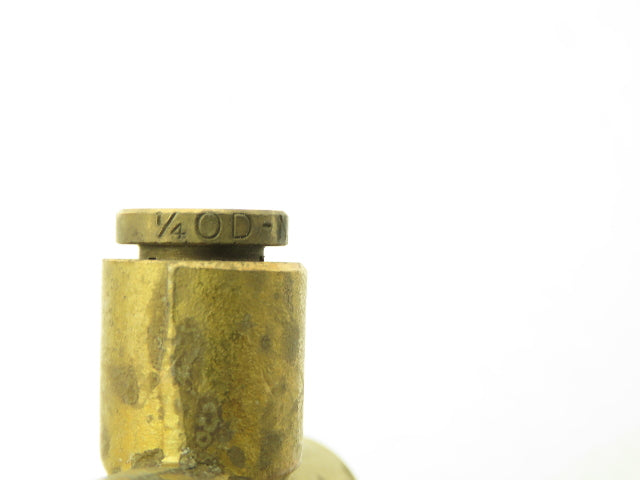 Norgren 84 151 404 Brass 1/4" OD Tee Hose Push to Connect 1/4x1/4x1/4" Lot of 25
