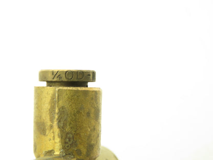 Norgren 84 151 404 Brass 1/4" OD Tee Hose Push to Connect 1/4x1/4x1/4" Lot of 25