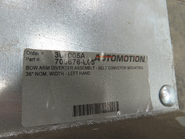 Automotion 36" Conveyor Pneumatic Bow Arm Diverter Kicker Sorter Left Hand