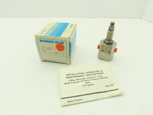 Honeywell Skinner 714N7 Solenoid Valve 3-Way NC 200 PSI 1/8" NPT