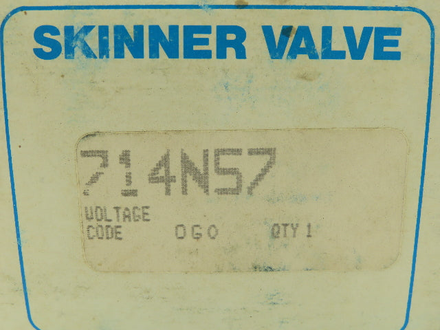 Honeywell Skinner 714N57 Solenoid Valve 3-Way NC 30 PSI 1/8" NPT Stainless Steel