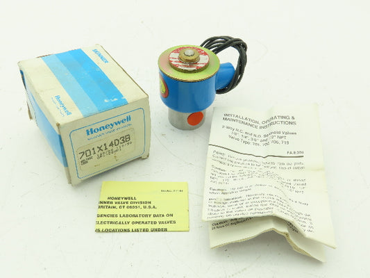 Honeywell Skinner 701X14D3B Solenoid Valve 2-Way NC 120V 35 PSI 1/4" NPT
