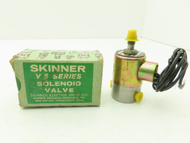 Honeywell Skinner V5D9695 Solenoid Valve 3-Way NO 74VDC 200 PSI 1/8" NPT