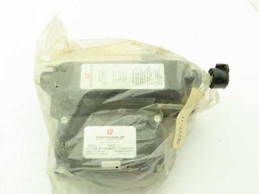 Fairchild T-5200-11V Electro Pneumatic Transducer Adj Ratio Relay 1-5MA DC