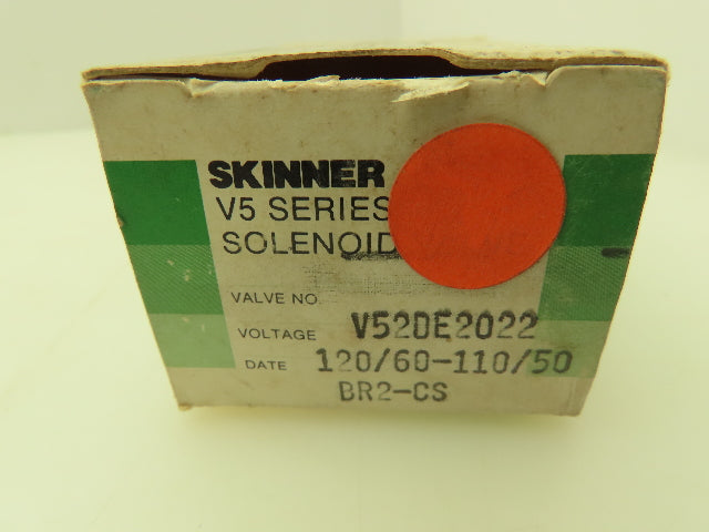 Honeywell Skinner V52DE2022 Solenoid Valve 2-Way NC 120V 20 PSI 1/4" NPT