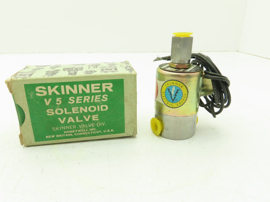 Honeywell Skinner V5L44410 Solenoid Valve 3-Way NC 115V 50 PSI 1/4" NPT
