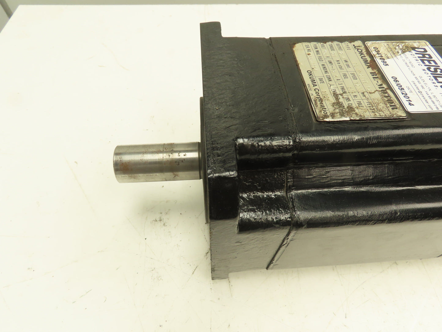 Okuma BL-MH201E-12S Servo Motor BL Series 1200RPM 2.4KW 163v