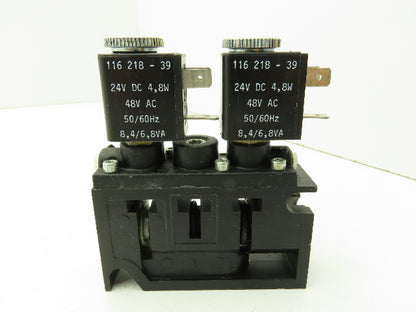 Aro A221SD 024 D 278 Pneumatic Air Solenoid Valve 5/2 5 Port 2 Pos 24VDC 48VAC