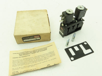 Aro A221SD 024 D 278 Pneumatic Air Solenoid Valve 5/2 5 Port 2 Pos 24VDC 48VAC