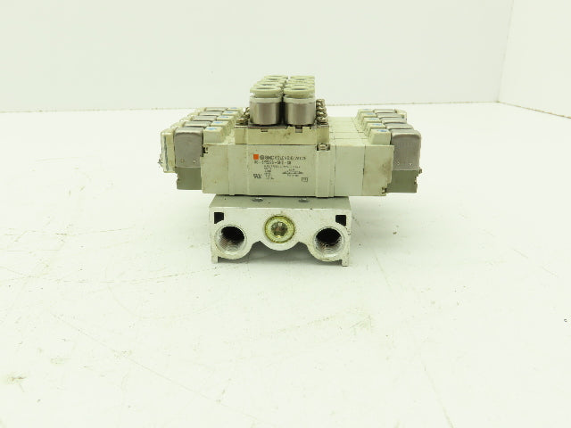 SMC 5 SMC 30-SY5320-5HZ-C8 Solenoid Valves On A Valve Block 24VDC Coils