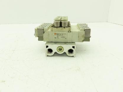 SMC 5 SMC 30-SY5320-5HZ-C8 Solenoid Valves On A Valve Block 24VDC Coils