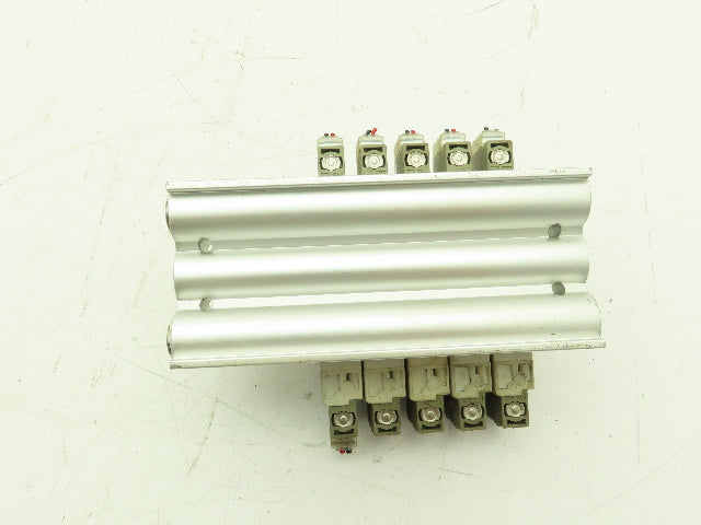 SMC 5 SMC 30-SY5320-5HZ-C8 Solenoid Valves On A Valve Block 24VDC Coils