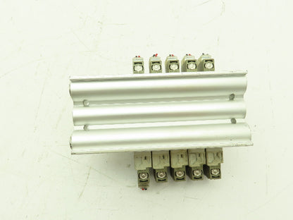 SMC 5 SMC 30-SY5320-5HZ-C8 Solenoid Valves On A Valve Block 24VDC Coils