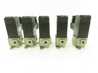 SMC VS3115-015DBL LOT OF 5 SMC VS3115-015DBL 3-Port Solenoid Valves 24 VDC Coil