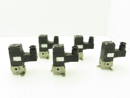 SMC VS3115-015DBL LOT OF 5 SMC VS3115-015DBL 3-Port Solenoid Valves 24 VDC Coil