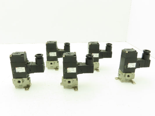 SMC VS3115-015DBL LOT OF 5 SMC VS3115-015DBL 3-Port Solenoid Valves 24 VDC Coil