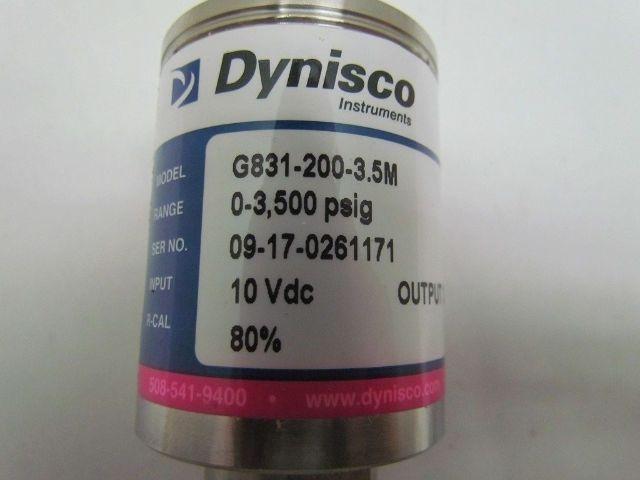 Dynisco Instruments G831-200-3.5M 0-3500 psig Range Pressure Sensor Digital