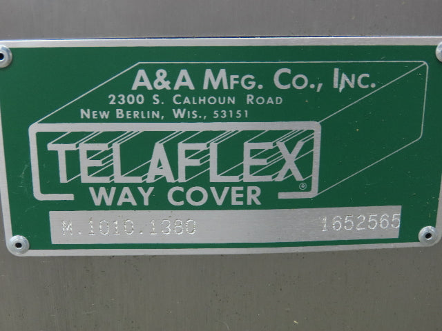 Telaflex M.1010.1380 Machine Way Cover 60" Wide 55" Long