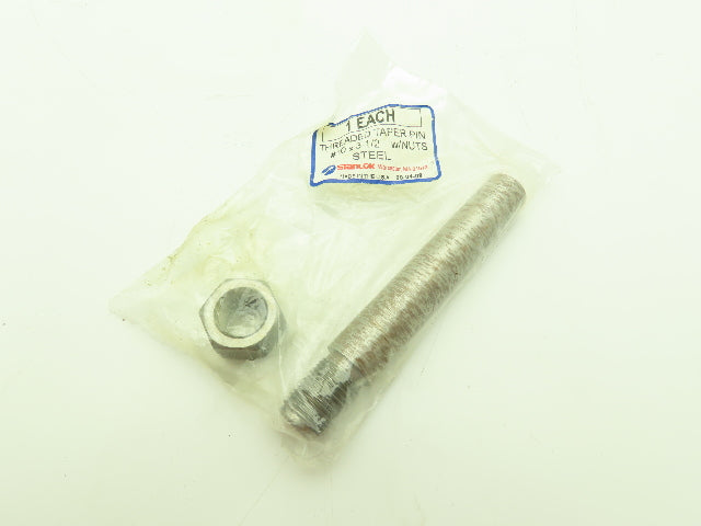 Stanlok #10 x 3-1/2" Threaded Steel Taper Pin w/Nut   -Lot of 4