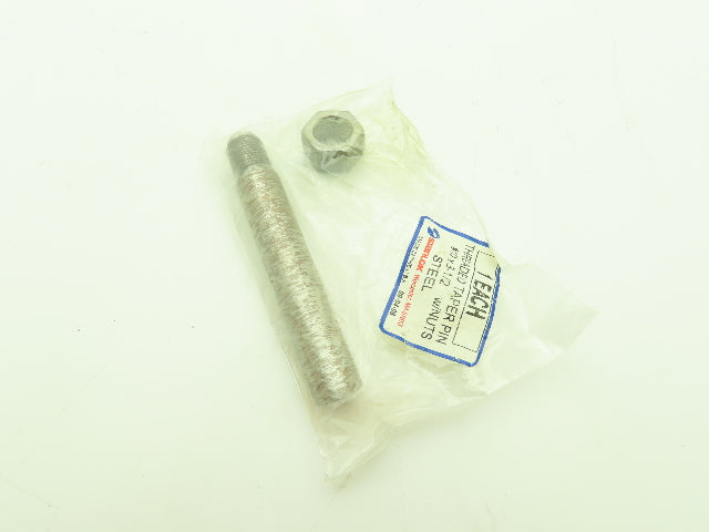 Stanlok #10 x 3-1/2" Threaded Steel Taper Pin w/Nut   -Lot of 4