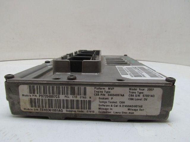 Daimler Chrysler P04896 450AD Engine Computer P97204897CS 04829205AC 58401K CAV1