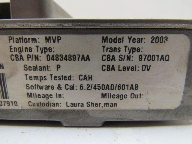 Daimler Chrysler P04896 450AD Engine Computer P97204897CS 04829205AC 58401K CAV1