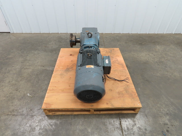 Sew Eurodrive Gear Reducer 13/40 Rpm, 2 Speed Motor W/Brake 87.55:1, 4.9/14.6 Hp