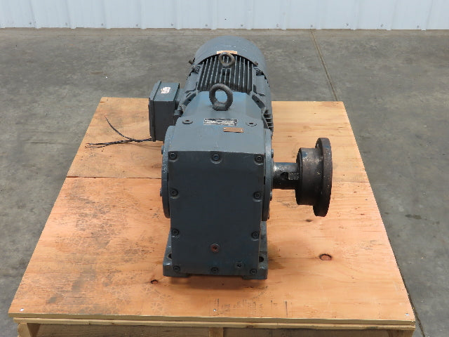 Sew Eurodrive Gear Reducer 13/40 Rpm, 2 Speed Motor W/Brake 87.55:1, 4.9/14.6 Hp
