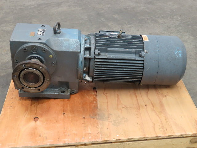 Sew Eurodrive Gear Reducer 13/40 Rpm, 2 Speed Motor W/Brake 87.55:1, 4.9/14.6 Hp