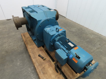 Sew Eurodrive Gear Reducer 1.2-7.4 Rpm 15 Hp Variable Speed Motor W/Brake 244:1