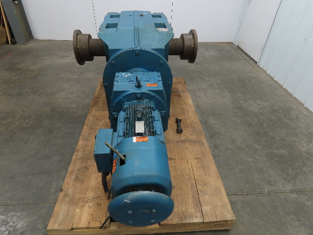 Sew Eurodrive Gear Reducer 1.2-7.4 Rpm 15 Hp Variable Speed Motor W/Brake 244:1