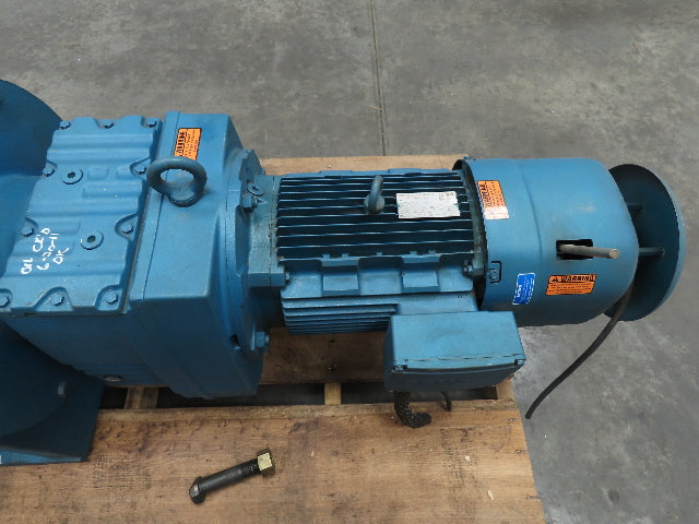 Sew Eurodrive Gear Reducer 1.2-7.4 Rpm 15 Hp Variable Speed Motor W/Brake 244:1